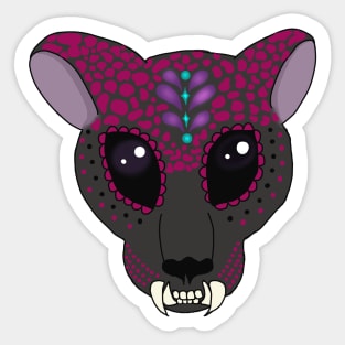 Jasmine, Sugar Skull Jaguar Sticker